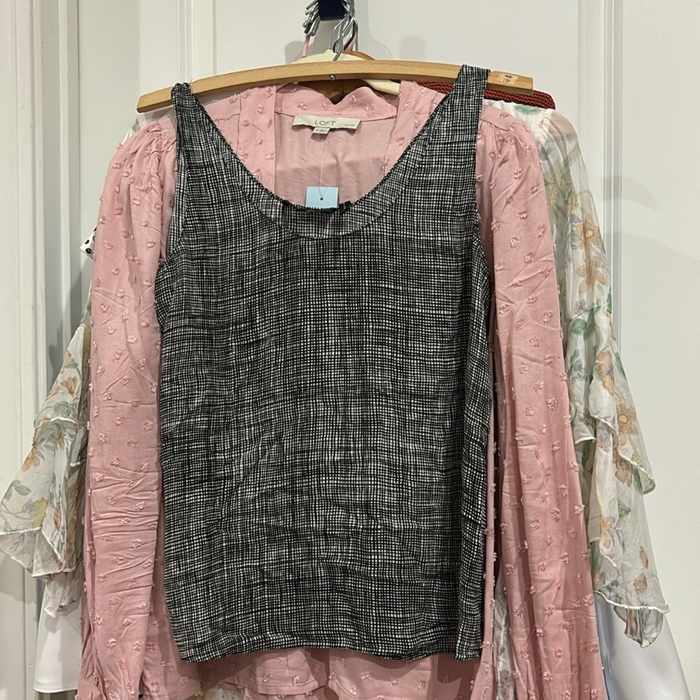 Theory sleeveless silk blouse